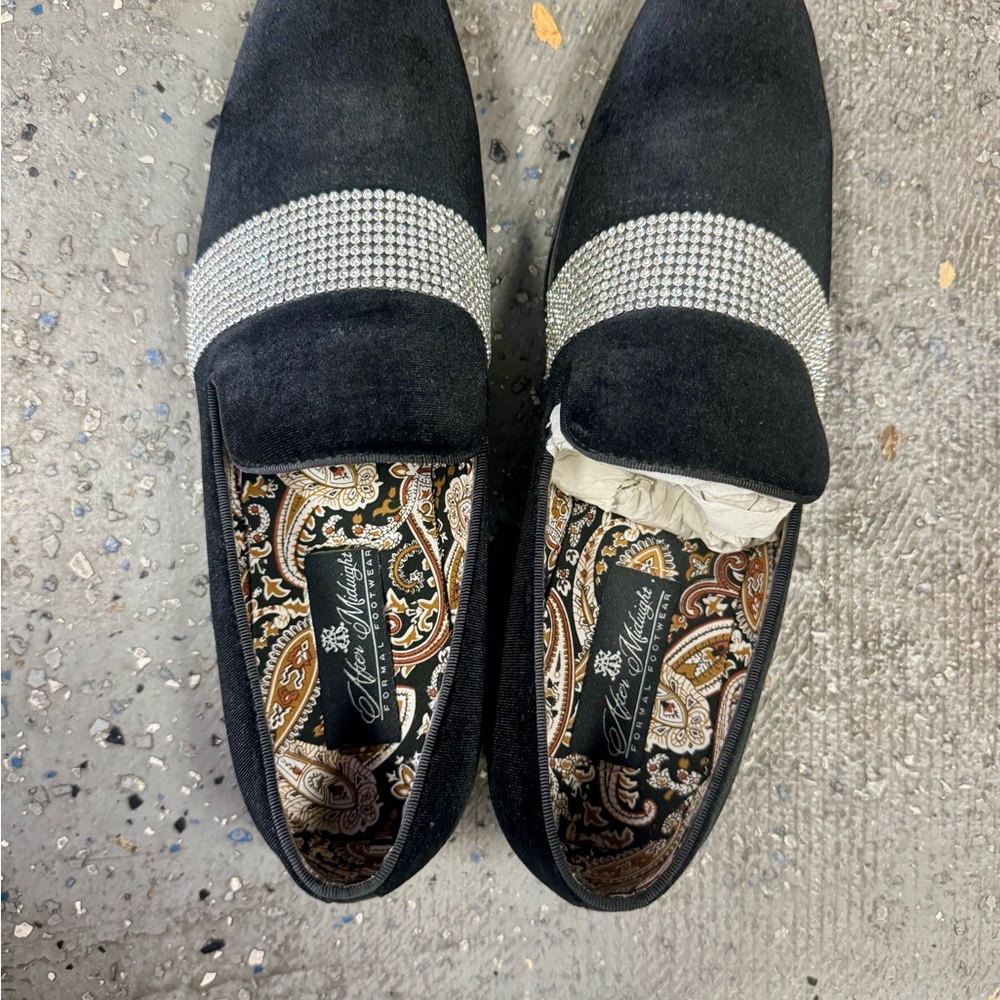 Black & Silver Men's Loafers by